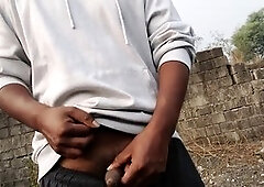 indian man pleasures himself