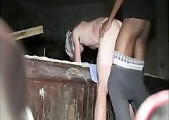 Black Guy seeds Me in the Old Factory