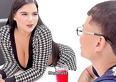 My series is about an unfaithful wife who cheats on her spouse with my nerdy stepson who has a large ramrod for me to have a fun when we're alone