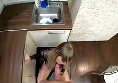 Blonde Teen 18+ With Huge Tits Spanked & Hard Banged In The Kitchen (pov 4k) - Hansel Grettel