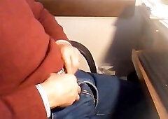 Older Portuguese man enjoying a steamy cam session with a hot twink for some cum tribute action