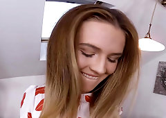 Timea Bella tastes her own delicious love juices after orgasm