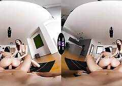 2 Lascivious Bitches Bang Him Stupid After That guy Spies On 'em - TmwVRnet