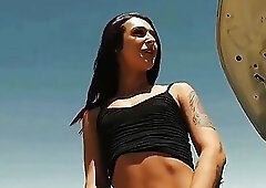 Shemale Porn Video Khloe Kay Fucked Bareback In The Back Of A Van