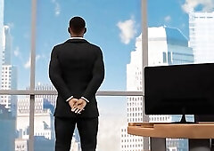 Sexy British employee seduces her BBC Boss