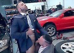 Muscle Bears At The Car Shop