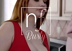 Slutty chick Annabel Redd craves her roommate's dick inside her and that babe will costume skimpy and flirt until this babe gets it