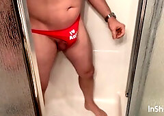 Pee, gay amateur, finger