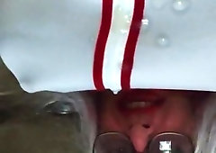 humungous knockers in way of another nurse facial cumshot attempting firm gulp