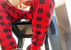 Risky Balcony Play: Large Penis Fleshlight Joy with Neighbour's View! Hotsportfitboy