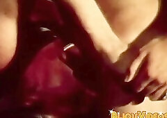 Mature gay studs barebacking session ends with messy cum facial