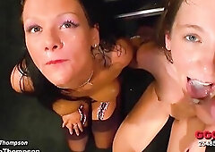 2 MARVELOUS NATURAL BITCHES FACES HARD LOADED KNOBS AT THE GGG GERMAN GROUP-SEX