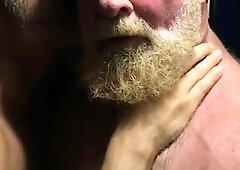 Muscular Daddies Intimately Kissing