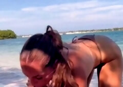 Ashley Aoky Sex Tape In Public Beach