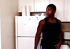 Black amateur ass fucks interracial plumber