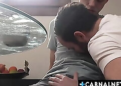 Stepsons tasty twink hole getting rimmed and fucked by his stepdad