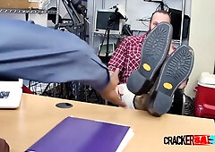 Country Dude Gets His Asshole Destroyed By Directors Big Black Cock