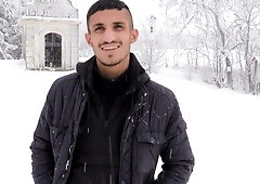 Scrawny dude with sexy facial hair gets boinked in POV