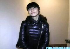 PublicAgent hawt Oriental playgirl bangs stranger for cash