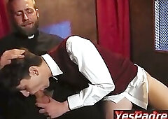 Boy Seduces the Horny Priest