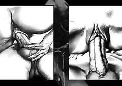 The French graphic artist Loic Dubigeon (b. 1934) works mostly in pencil. In his erotic works this guy draws all facets of eroticism with heavily tint