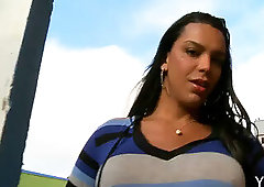 steamy tgirl in shear stockings anal invasion rammed