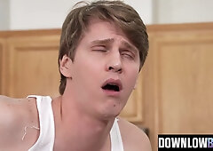 DownlowBoys - Jock Gets Humped Rigid By Gym Trainer's Phat fuck-stick