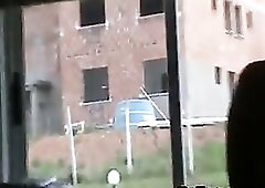 Spouse films his wife teasing neighbours with her bare body