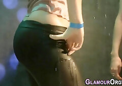 Busty glam slut banged