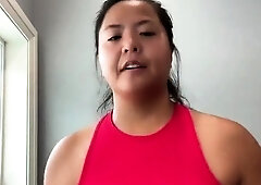 Big boobs milf masturbates with her dildo