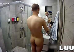 LUUV. Abbadon takes a bathroom before a orgy sequence on camera