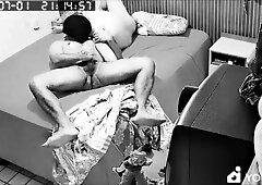 2 damn studs caught on voyeur camera at night.