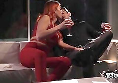 Redhead shemale seduction