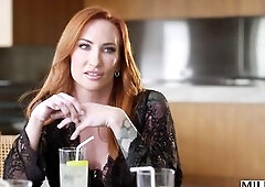 MILFY Weenie-Hungry Redheaded mother I'd like to fuck Sophia Locke Gets Spit-Roasted By 2 Biggest BBCs