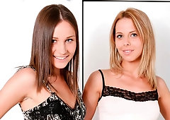 Two sweet dolls Ashley G and Sara L are enjoying intensive anal sex