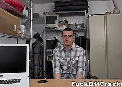 Straight nerd has trouble handling this huge black cock