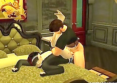 Vampire & Werwolf Flip Fuck: Sims 4