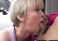 Zariah Aura's huge dick for Anna De Ville's pleasure