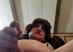 Fapping it to a adorable firm pop-shot