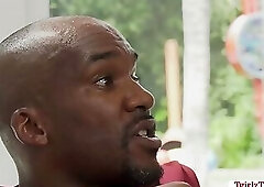 TBabe almost cant handle dudes Black Dick