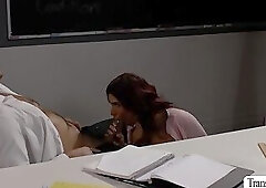 Sucking and riding my pervert teachers dick