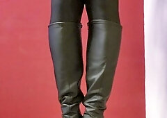 Hj and jism in stretch pants and shoes