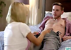 Busty shemale sets for hardcore bareback anal banging