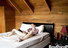 Benji Elliot enjoys masturbating in the bedroom