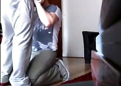 Latin Bitch Swallows HUNG White Thug Cum 3