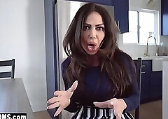 Sex addict mature stepmom Nina Dolci asks stepson to lick her pussy