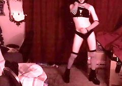 Amateur Trans Gal Elyza Dancing and Teasing