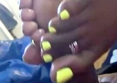 IG Foot Model Ebony Footjob