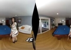 Violet Starr gets Snookered! WankzVR Virtual Sex