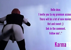 Sweetie trans dance with tail butt-plug